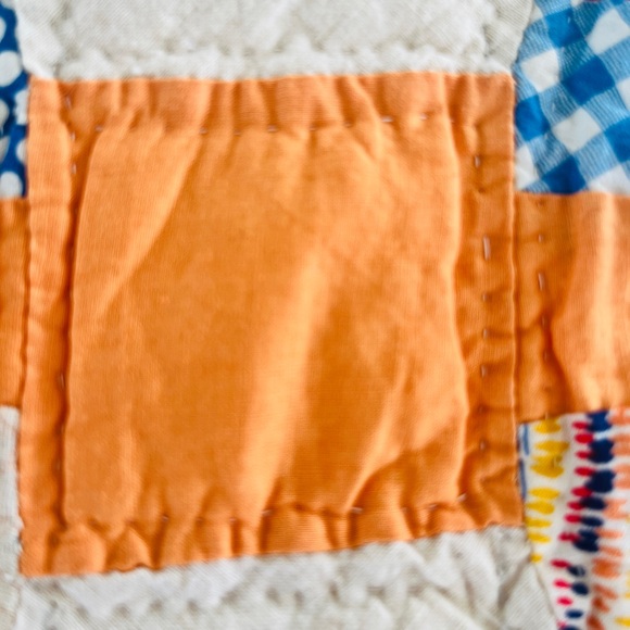 Vintage Handmade WEDDING RING PATTERN Artisan Patchwork Quilt- STUNNING - Picture 8 of 13